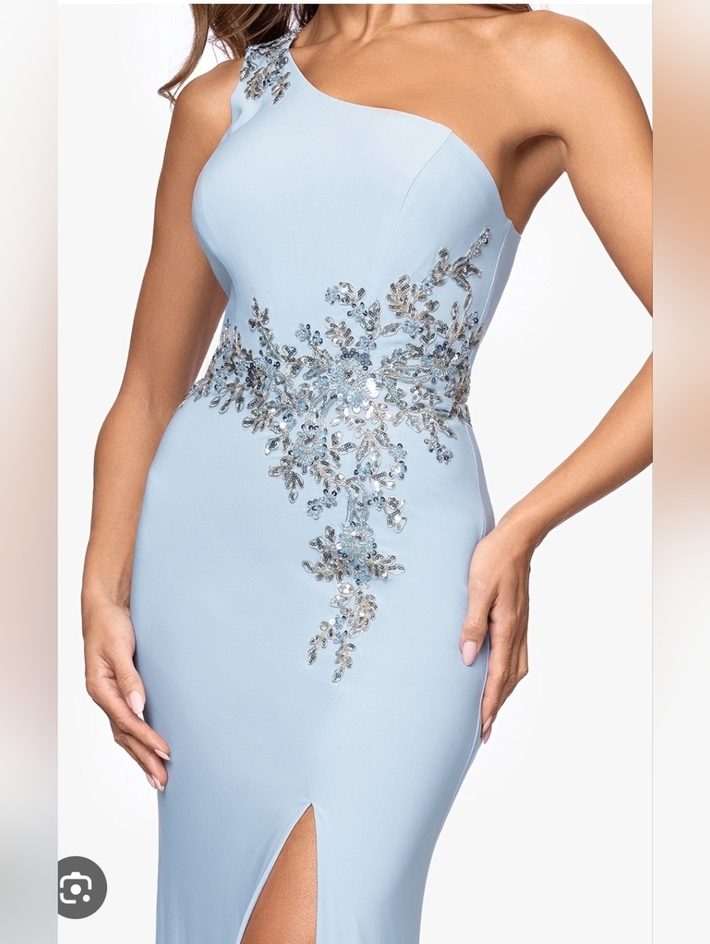 Embellished Soutache One-Shoulder Gown
Xscape Evenings. - Picture 4 of 10